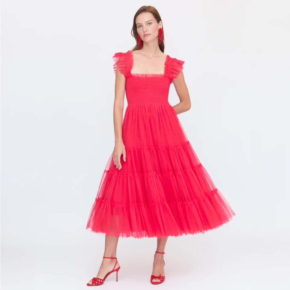 Hill House Tulle Ellie Nap Dress Collector’s Edition Red Size Medium